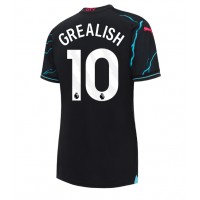 Camisa de Futebol Manchester City Jack Grealish #10 Equipamento Alternativo Mulheres 2023-24 Manga Curta